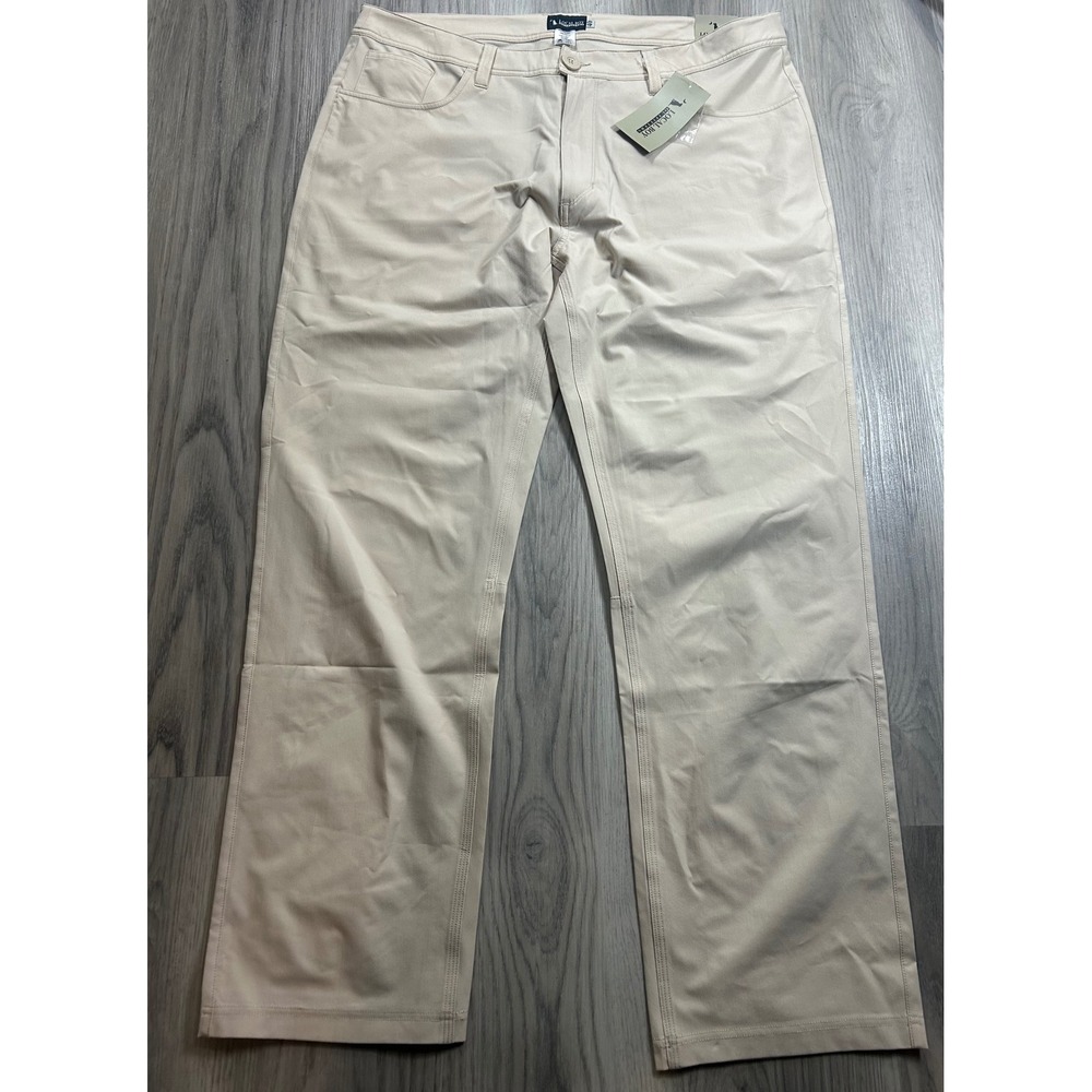 Local Boy Outfitters Mens Performance Pants Khaki‎ Sand 40 Straight NWT preppy